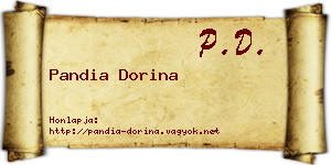 Pandia Dorina névjegykártya